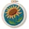 6" Sunflower Punch Needle Kit with Hoop by Loops & Threads®